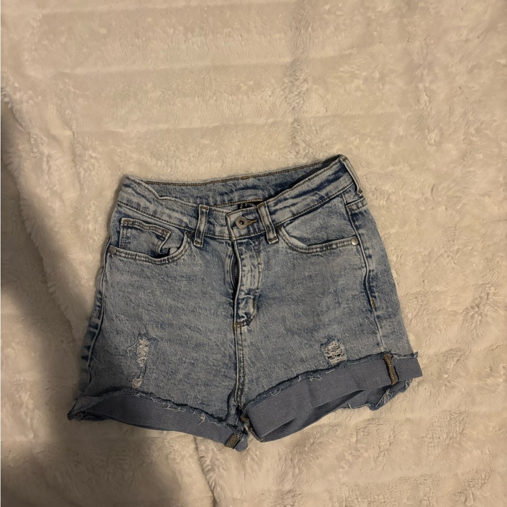 Art Class Light Blue Denim Kids Shorts